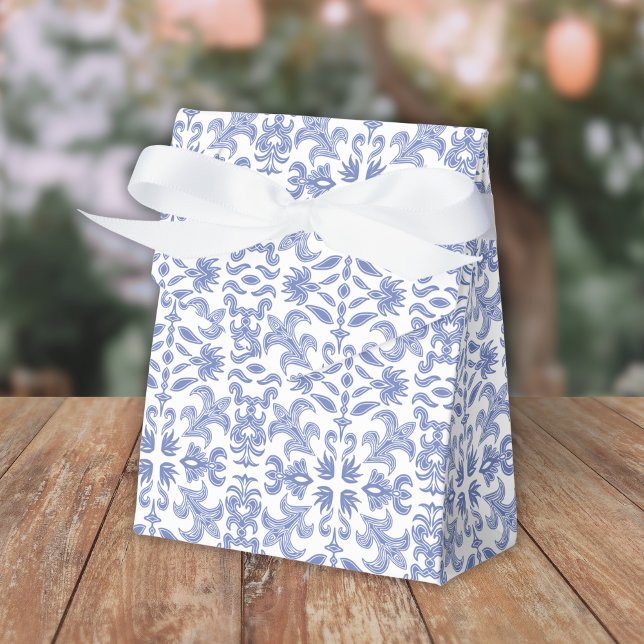 Ballotins Motif Vintage bleu et blanc doux (Créateur téléchargé)