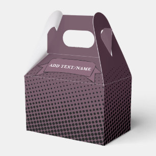 Ballotins Motif Violet Aubergine et Noir Nom Personnalisé