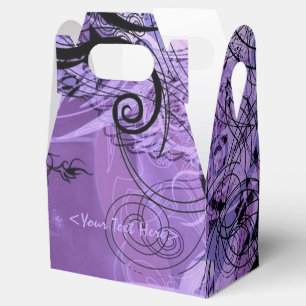 Ballotins Motif violet et noir Ballotin Gable