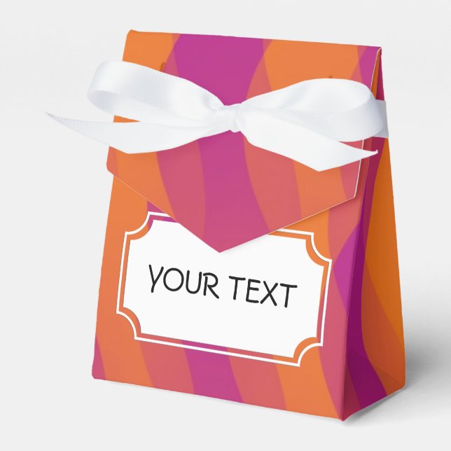 Ballotins Motif - violet orange + votre texte (Verso)