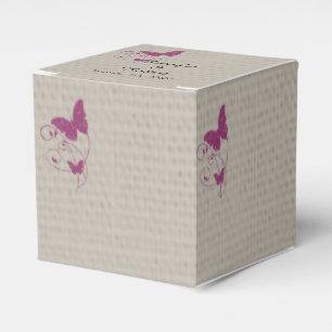 Ballotins Mulberry Purple Papillon Mariage Boîte de Faveur