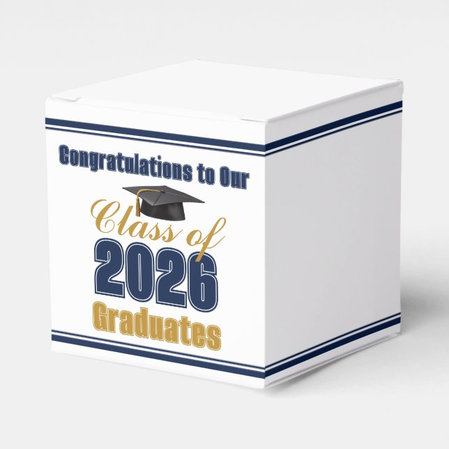 Ballotins Navy Blue Class of 2026 Graduation Party Small (Verso)