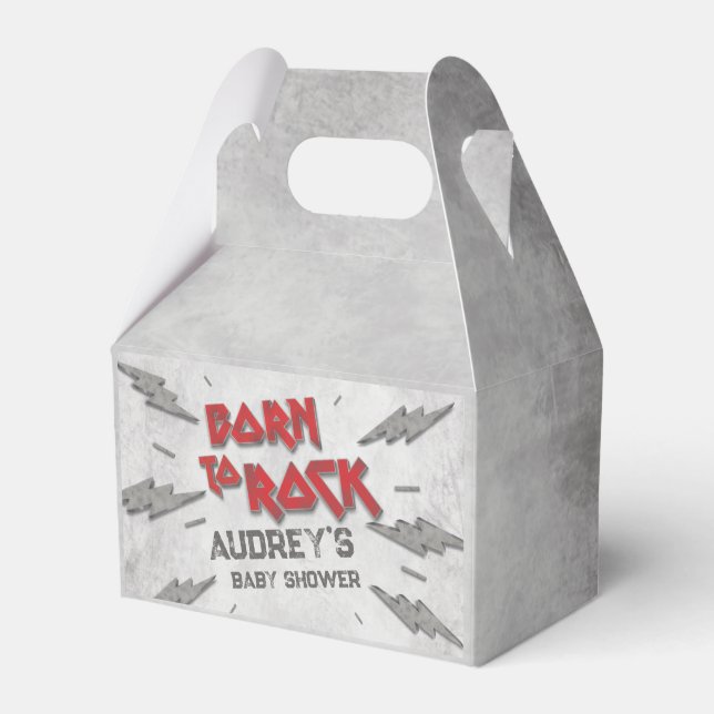 Ballotins Né à Rock - Baby shower (Verso)