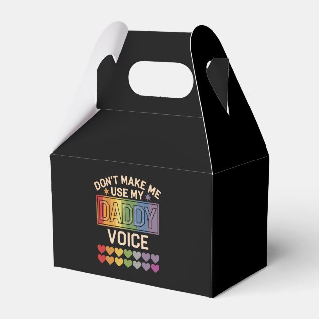 Ballotins Ne m'oblige pas à utiliser Daddy Voice Gay Rainbow (Verso)