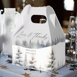 Ballotins Neige en amour hiver pinède nuptiale douche favo