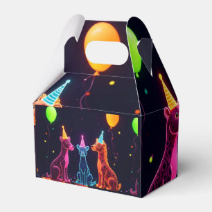 Ballotins Neon Safari Party Favoriser Box