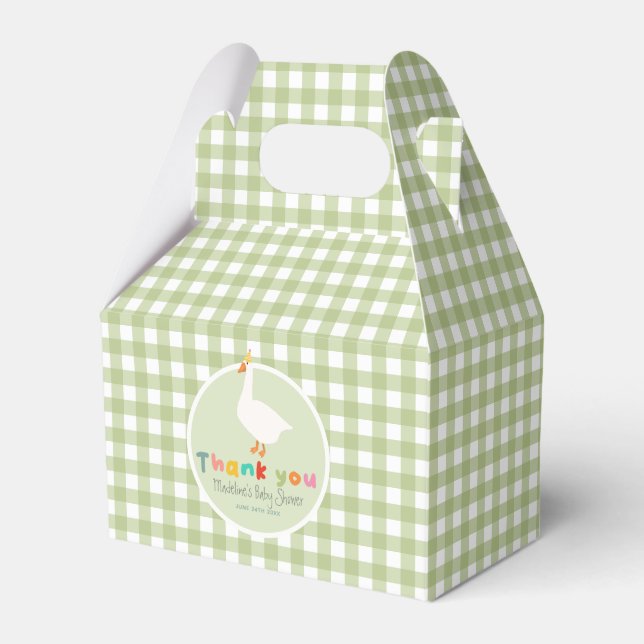 Ballotins Neutral Green Silly Goose Baby Shower (Verso)