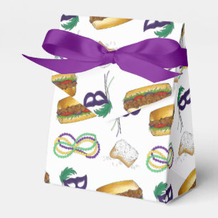 Ballotins New Orleans Mardi Gras Beignet Beads Mask Po'Boy