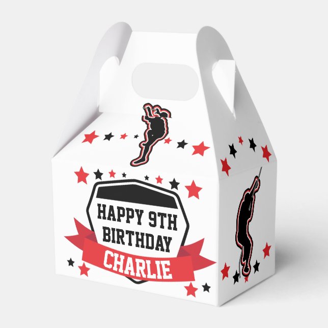 Ballotins Ninja Guerrier Boys Ballotin d'anniversaire (Verso)