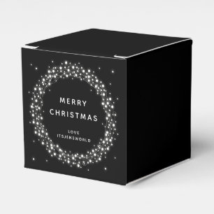 Ballotins Noël à Message Personnalisé Noir avec Lumières Bri