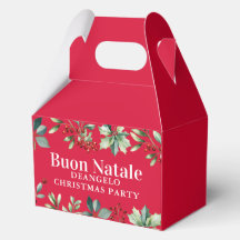 Noël avec nom de famille italien personnalisé