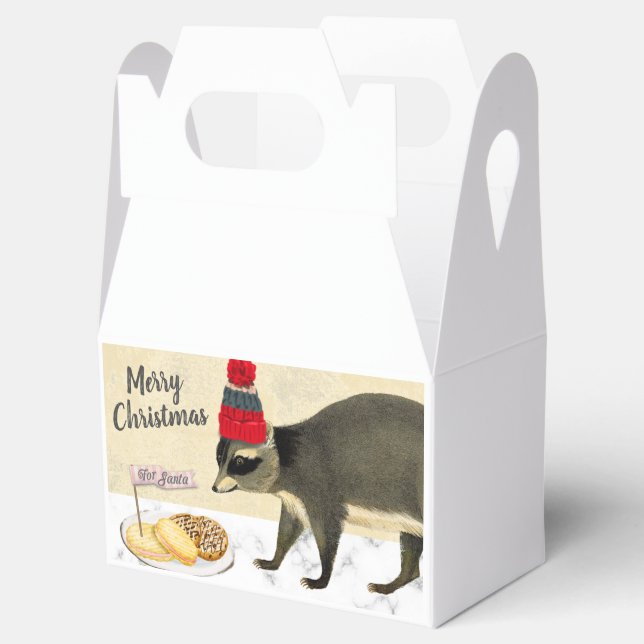 Ballotins Noël boîte de gâterie de biscuits personnalisés (Ouvert)