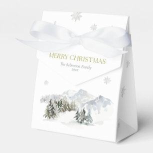 Ballotins Noël de montagne hivernal élégant