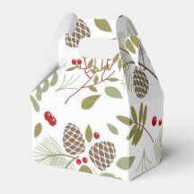 Noël, élégant, hiver. Boîte cadeau