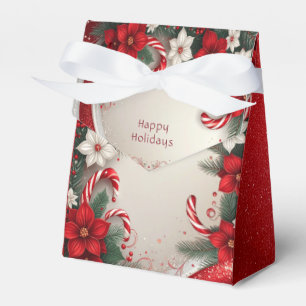 Ballotins Noël Floral Sucres de canne Vacances Boîte cadeau