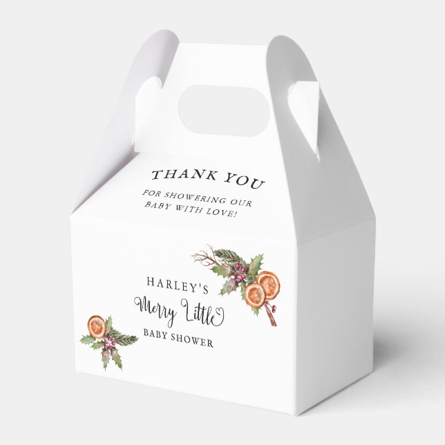 Ballotins Noël Joyeux petit Baby shower (Verso)