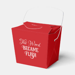 Ballotins Noël La Parole Sainte Bible Verse Rouge et Blanc
