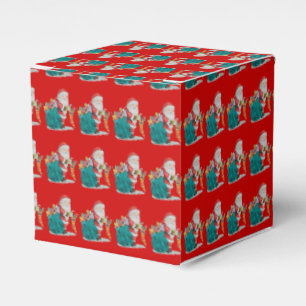 Ballotins Noël mignon de père avec des cadeaux et des joue