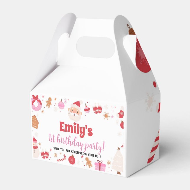 Ballotins Noël Père Noël fête d'anniversaire Ballotin (Verso)