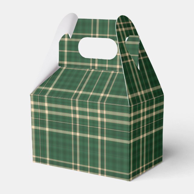 Ballotins Noël Plaid 04-PARTY FAVOR BOX, gable (Verso)