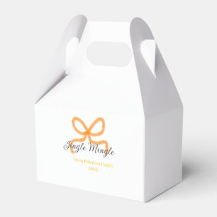 Ballotins Nœud orange jingle Mingle rétro boho nom de famill