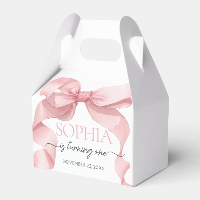 Ballotins Nœud Papillon Rose Coquette Anniversaire  (Verso)