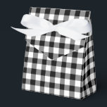 Ballotins Noir Classique Et Blanc Vérifié En vichy Motif<br><div class="desc">Un ballotin avec un style classique de ferme en noir et blanc à carreaux en vichy motif.</div>