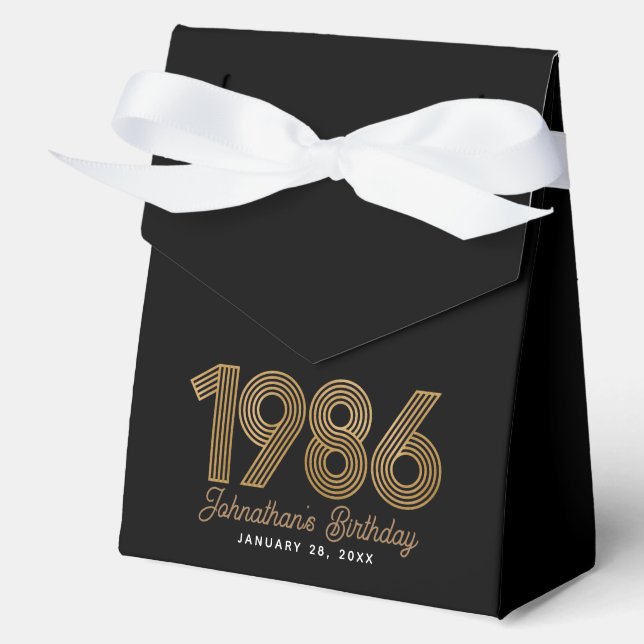 Ballotins Noir Faux Or 1986 40e Anniversaire (Recto)