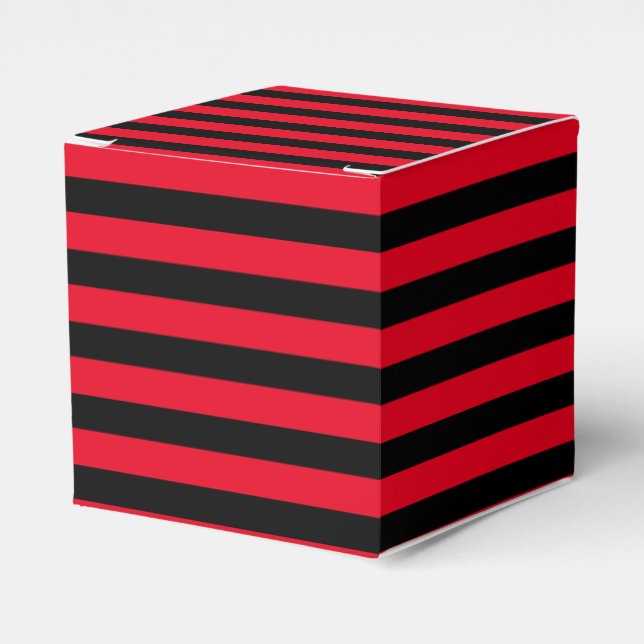 Ballotins Noir moderne et rouge rayé (Verso)