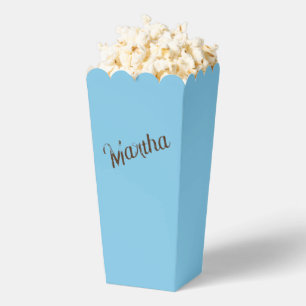 Ballotins Nom antique Popcorn Box (Sky Blue & Copper)