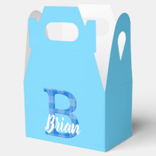 Ballotins Nom du garçon Lettre personnalisée bleue personnal