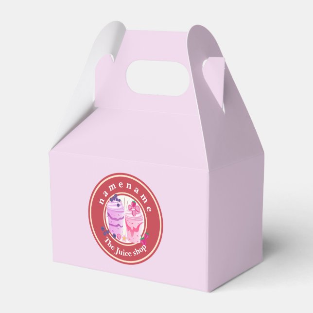 Ballotins Nom du logo de la boutique de Smoothies au yaourt  (Verso)
