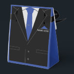 Ballotins Nom personnalisé Funny Business Suit Cravate boîte<br><div class="desc">Personnalisé Nom personnalisé Texte Costume professionnel élégant avec boîte cadeau Cravate Conception - Ajouter votre nom / Texte avec outil de personnalisation! Choisissez la police / taille / couleur ! Bonne chance - Soyez heureux :)</div>