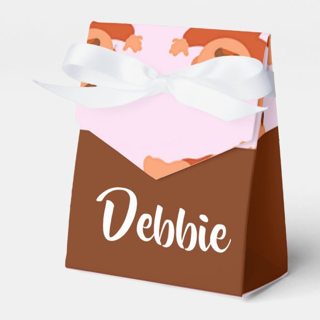 Ballotins Nom personnalisé pleurant des bébés roses (Verso)