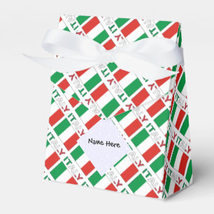 Ballotins Nom tricolore moderne ici Bandiera italienne carre