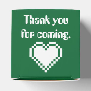 Ballotins Nos Coeurs 8 bits en Ballotin vert