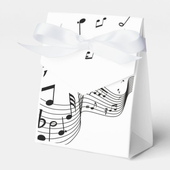 Ballotins Notes de musique sur blanc  (Verso)