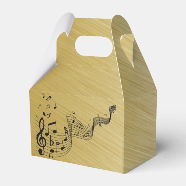 Ballotins Notes musicales Or brossé (Verso)