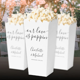 Ballotins Notre Amour Est Du Popcorn Noir Et Blanc Qui Éclat