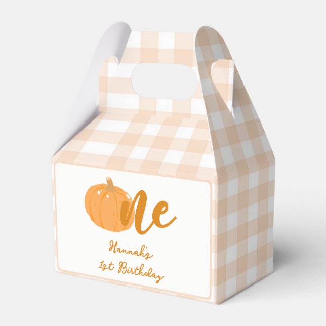 Ballotins Notre petit Citrouille Boho Orange 1er anniversair (Verso)