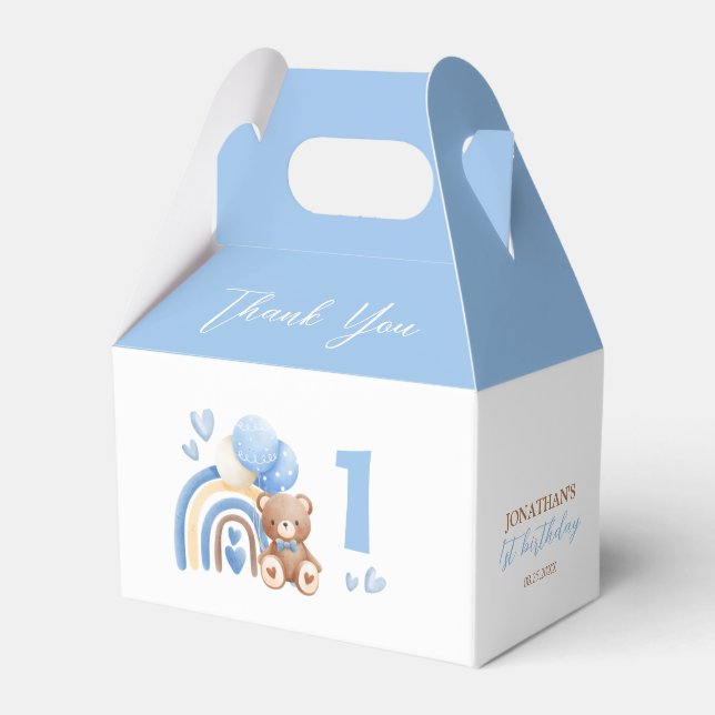 Ballotins Notre petit ours Rainbow Balloon Anniversaire (Verso)