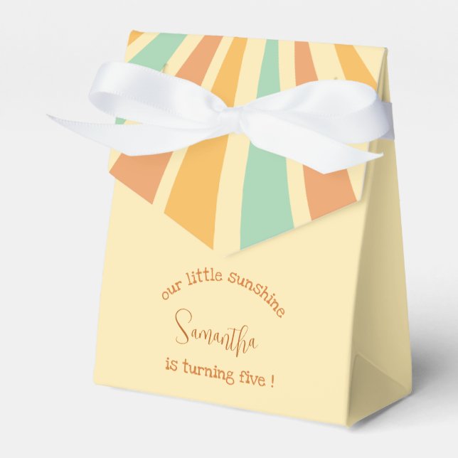 Ballotins notre petit soleil grand soleil avec rayons annive (Verso)