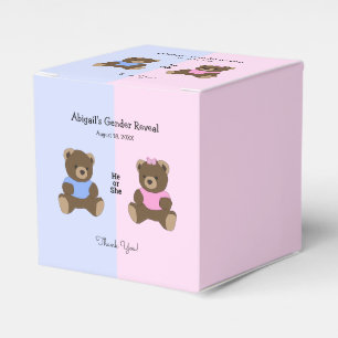Ballotins nounours Baby shower de la révélation de genre B