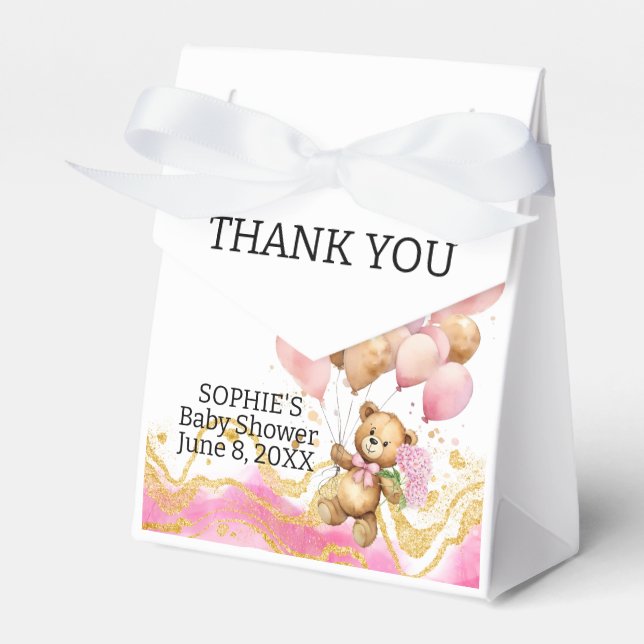 Ballotins Nous Pouvons Attendre Rapidement Rose Et Or Abstra (Verso)