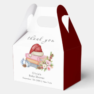 Ballotins Nouveau chapitre rouge commence Baby Shower Floral