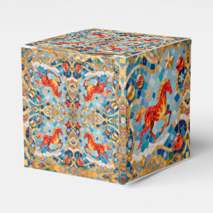 Ballotins Nouvel An 2026 Motif de Noël du Cheval Rouge Fiery