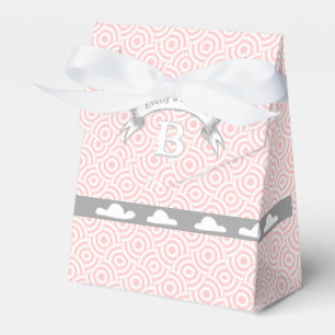 Ballotins Nuages Rose Mariage Favoriser Box Monogrammes Noms