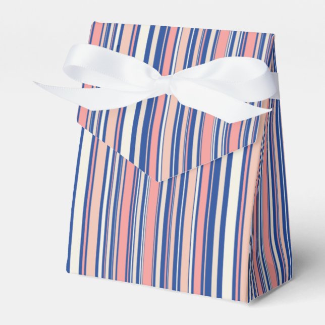 Ballotins Nuances de rayures roses bleues et orange (Verso)