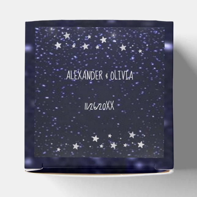 Ballotins Nuit étoile Boîte de Faveur Mariage (Haut)