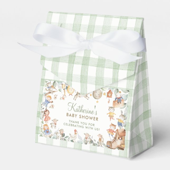 Ballotins Nursery Rhyme Baby shower de verdure 1er anniversa (Verso)